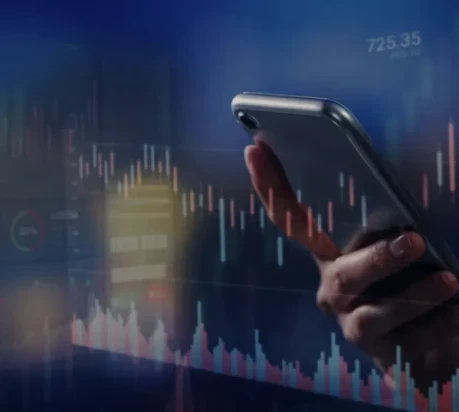 Monitoring digital asset fluctuations and bitcoin whales using the Immediate Matrix high-fidelity mobile application.